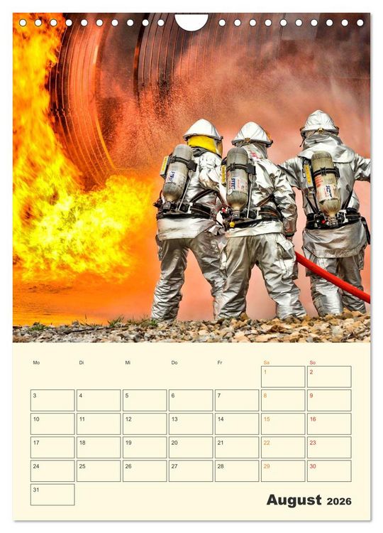 Produktbild: Feuerwehr - selbstloser Dienst weltweit (Wandkalender 2026 DIN A4 hoch), CALVENDO Monatskalender