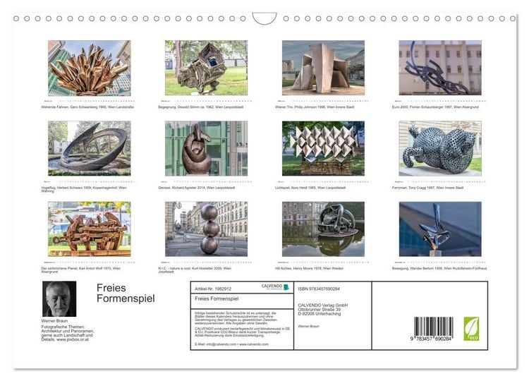 Produktbild: Freies Formenspiel (Wandkalender 2026 DIN A3 quer), CALVENDO Monatskalender