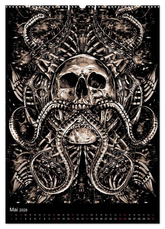 Produktbild: BLOODBOY/ HORROR ILLUSTRATION V1 (Wandkalender 2026 DIN A2 hoch), CALVENDO Monatskalender