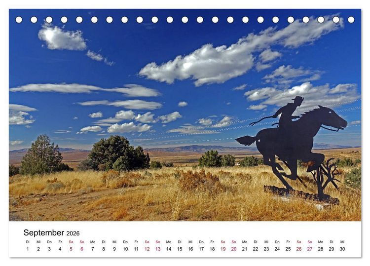 Produktbild: AMERIKA RUNDREISE Bildsch&ouml;n und Aufregend. Entdecke den S&uuml;dwesten der USA (Tischkalender 2026 DIN A5 quer), CALVENDO Monatskalender