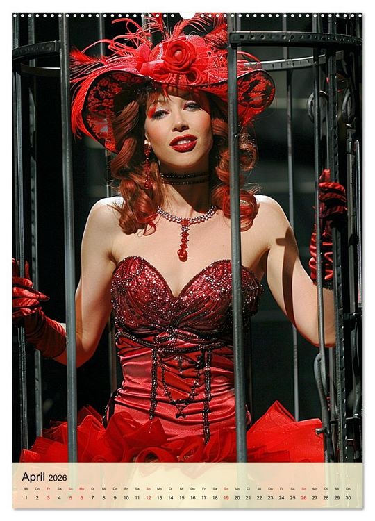 Produktbild: Burlesque. Verf&uuml;hrerische Frauen im Stil der 20er Jahre (Wandkalender 2026 DIN A2 hoch), CALVENDO Monatskalender