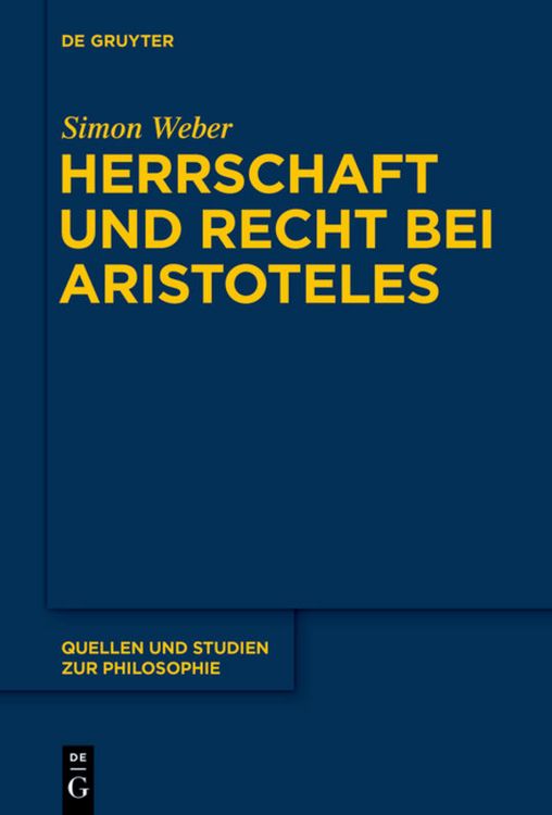 Produktbild: Herrschaft und Recht bei Aristoteles