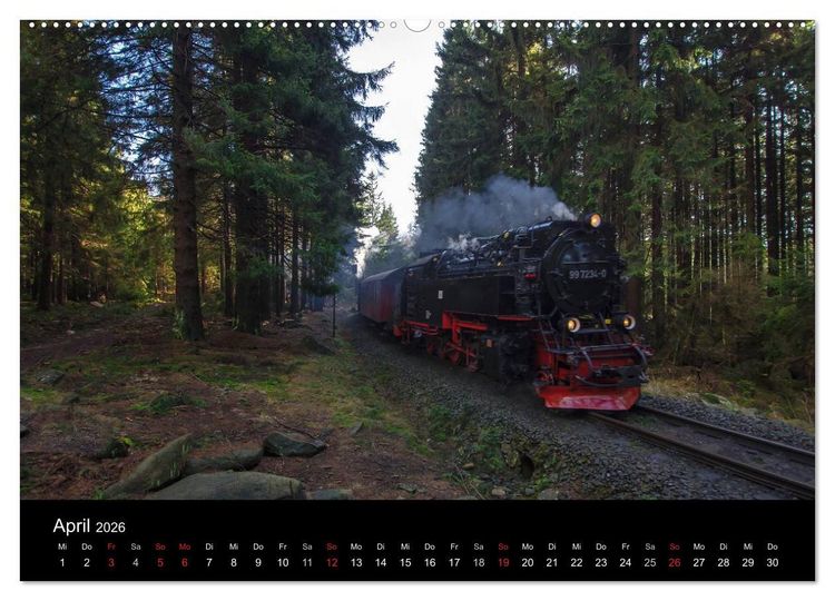 Produktbild: Unter Dampf in Sachsen Anhalt 2.0 (Wandkalender 2026 DIN A2 quer), CALVENDO Monatskalender