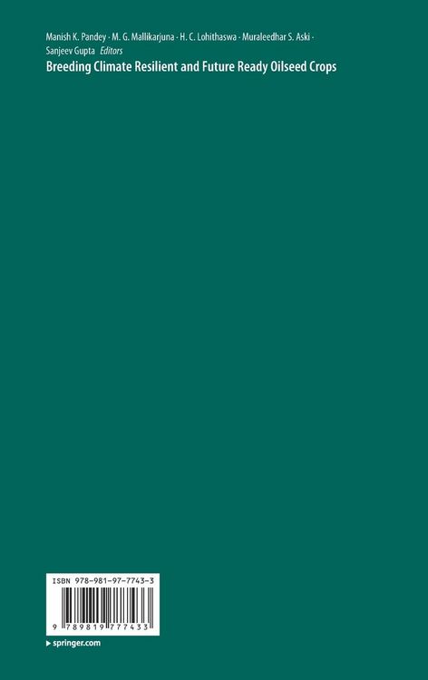 Produktbild: Breeding Climate Resilient and Future Ready Oilseed Crops