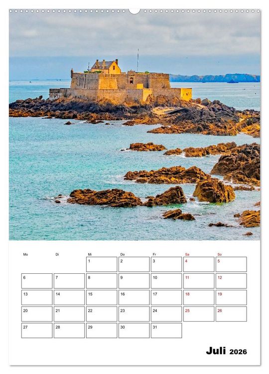 Produktbild: Malerische Bretagne - Reiseplaner (hochwertiger Premium Wandkalender 2026 DIN A2 hoch), Kunstdruck in Hochglanz