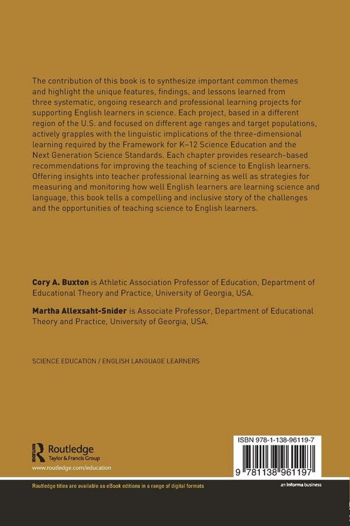 Produktbild: Supporting K-12 English Language Learners in Science