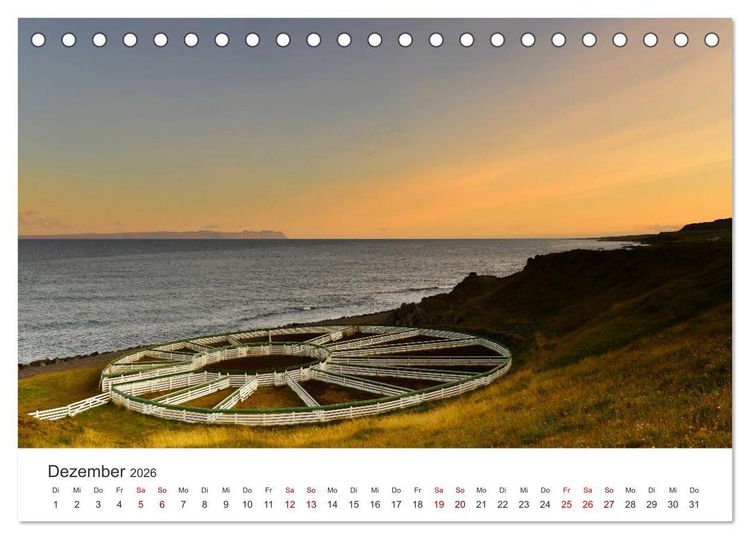 Produktbild: Landschaftstr&auml;ume in den Westfjorden (Tischkalender 2026 DIN A5 quer), CALVENDO Monatskalender