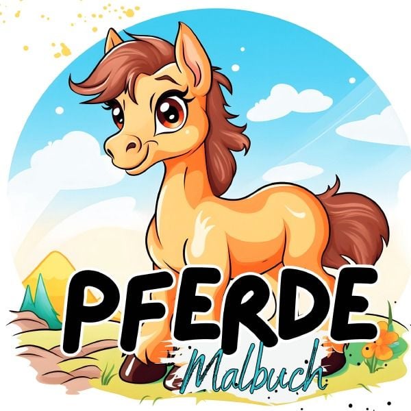 Produktbild: Malbuch Tiere / Pferde Malbuch