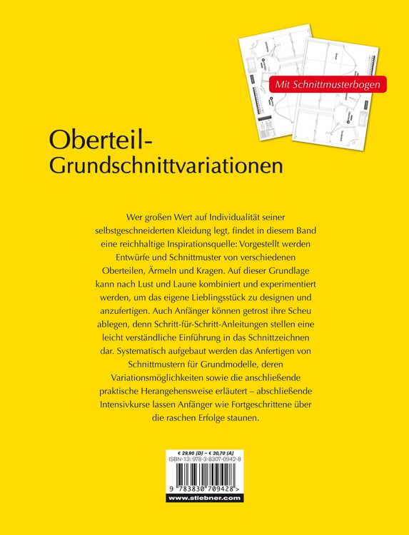 Produktbild: Oberteil-Grundschnittvariationen