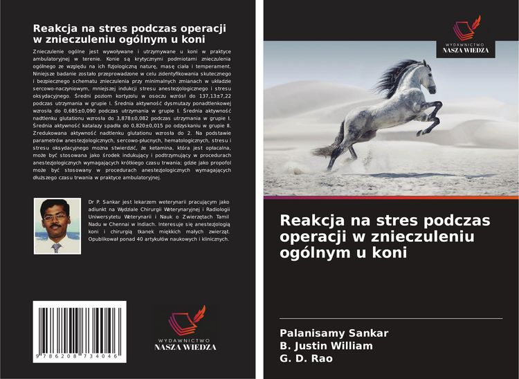 Produktbild: Reakcja na stres podczas operacji w znieczuleniu og&oacute;lnym u koni