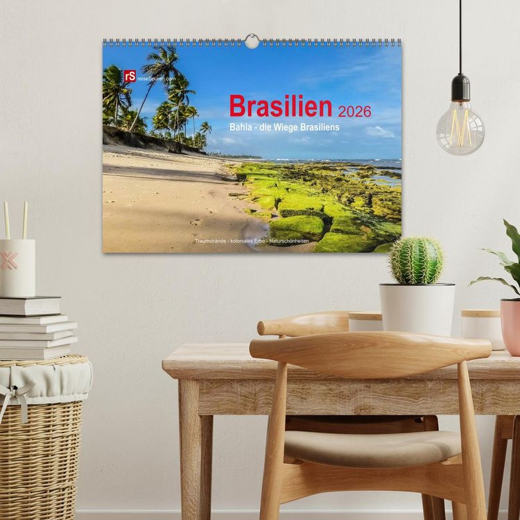Produktbild: Brasilien 2026 Bahia - die Wiege Brasiliens (Wandkalender 2026 DIN A3 quer), CALVENDO Monatskalender