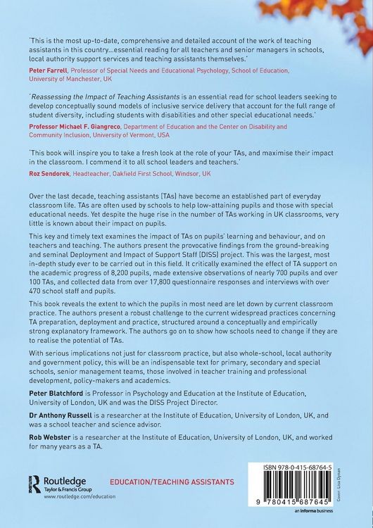 Produktbild: Reassessing the Impact of Teaching Assistants