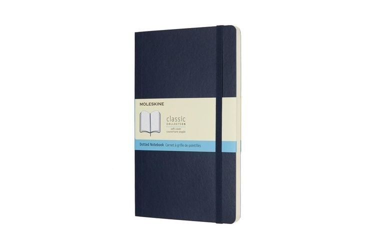 Produktbild: MOLESKINE NOTIZBUCH L/A5, PUNKTRASTER, SOFT COVER, SAPHIR