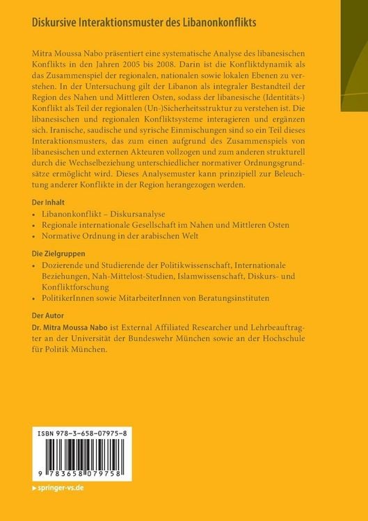 Produktbild: Diskursive Interaktionsmuster des Libanonkonflikts