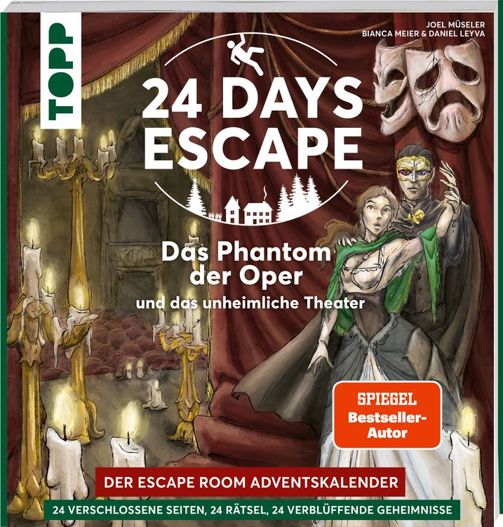 Produktbild: 24 DAYS ESCAPE &ndash; Der Escape Room Adventskalender: Das Phantom der Oper und das unheimliche Theater