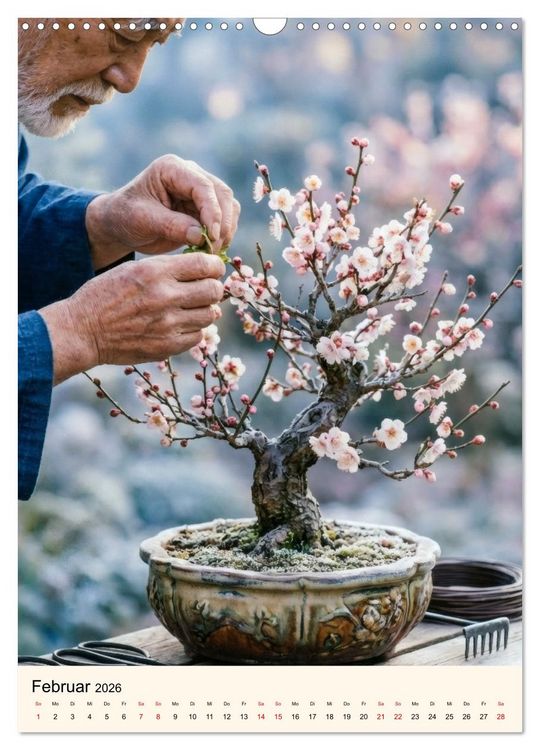 Produktbild: Spirit of Bonsai &ndash; Japanische Meisterwerke 2026 (Wandkalender 2026 DIN A3 hoch), CALVENDO Monatskalender