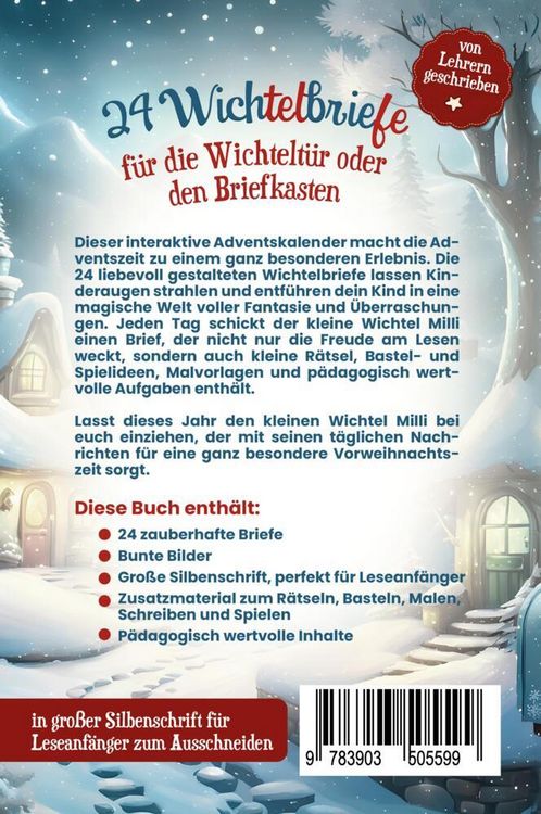 Produktbild: Cichon, S: Wichtelbriefe von Milli