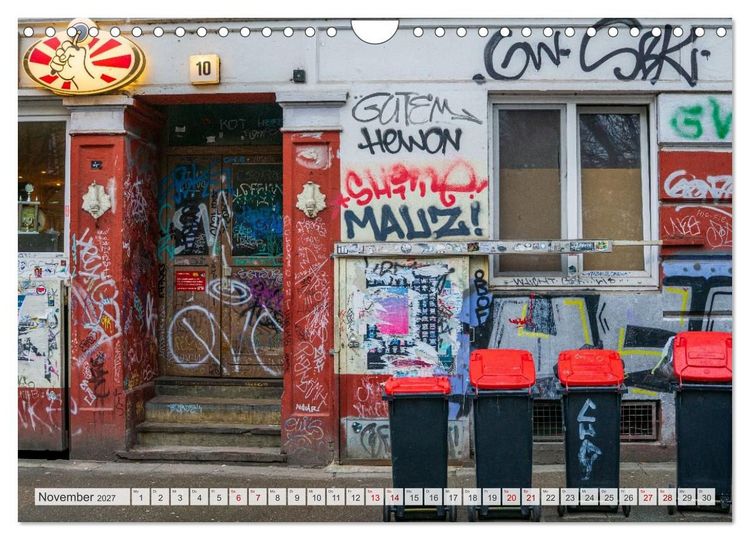 Produktbild: Buntes Hamburg (Wandkalender 2027 DIN A4 quer), CALVENDO Monatskalender