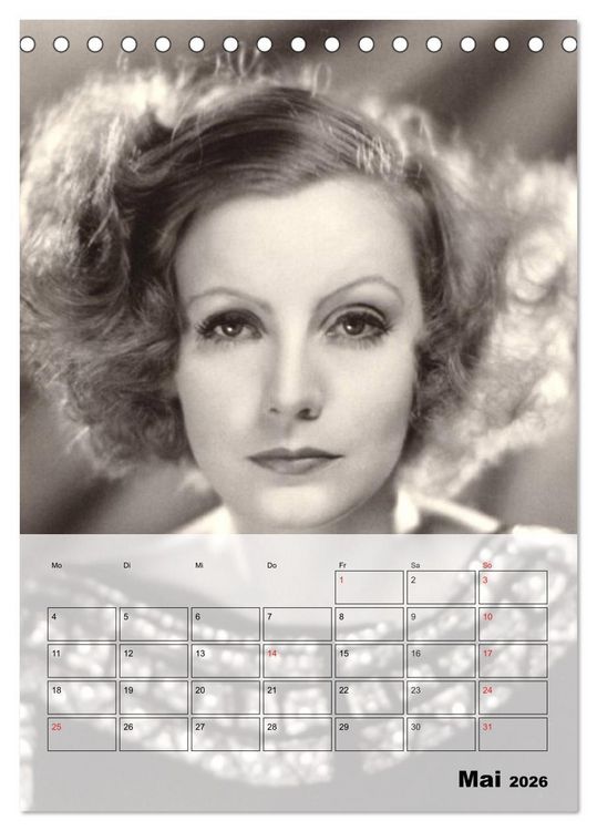 Produktbild: Filmstars der goldenen Leinwandjahre (Tischkalender 2026 DIN A5 hoch), CALVENDO Monatskalender