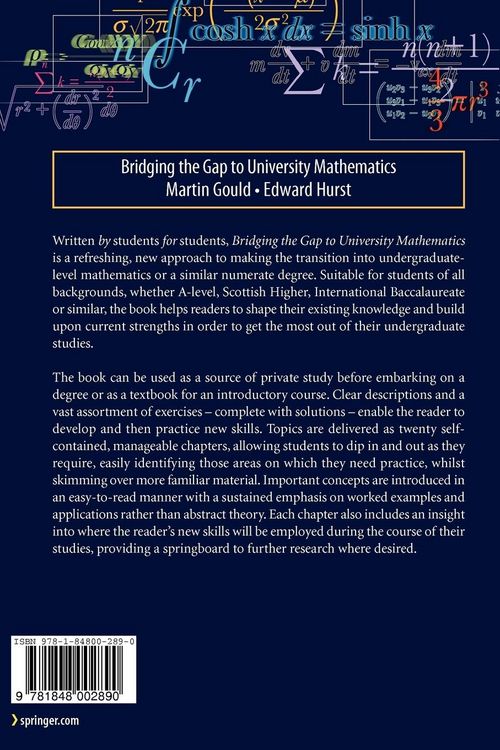 Produktbild: Bridging the Gap to University Mathematics