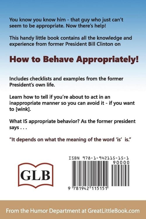Produktbild: Bill Clinton's Guide to Appropriate Behavior - Completely Unabridged Version