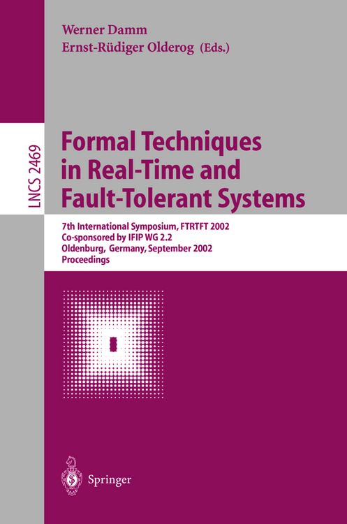 Produktbild: Formal Techniques in Real-Time and Fault-Tolerant Systems