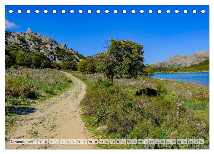 Produktbild: Wanderlust Mallorca - Pfade der Tramuntana (Tischkalender 2027 DIN A5 quer), CALVENDO Monatskalender