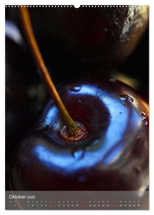 Produktbild: Blaubeeren, Himbeeren & Co - Makrofotografie in der K&uuml;che (Wandkalender 2026 DIN A2 hoch), CALVENDO Monatskalender