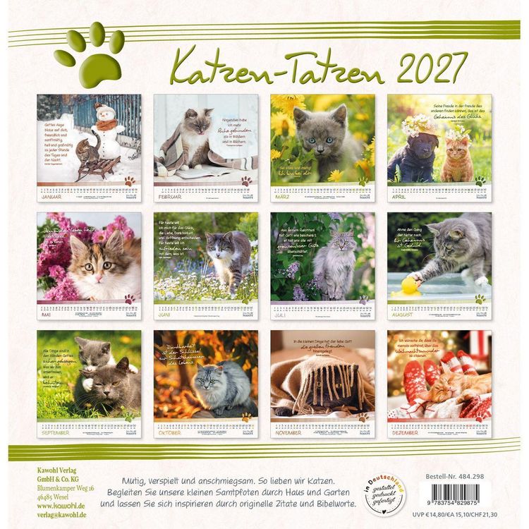 Produktbild: Katzen-Tatzen 2027
