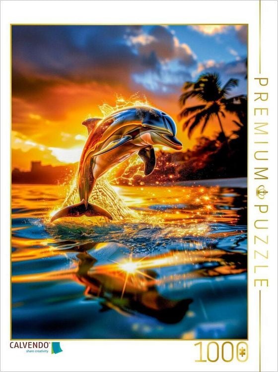 Produktbild: CALVENDO Puzzle Keine Sorge, ich hab die Flosse im Griff | 1000 Teile Lege-Gr&ouml;&szlig;e 64x48cm Foto-Puzzle f&uuml;r gl&uuml;ckliche Stunden