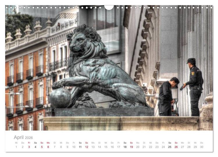 Produktbild: Madrid eine Stadt zum Verlieben (Wandkalender 2026 DIN A3 quer), CALVENDO Monatskalender