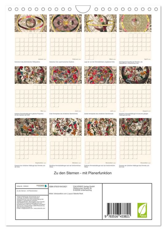 Produktbild: Zu den Sternen - mit Planerfunktion (Wandkalender 2026 DIN A4 hoch), CALVENDO Monatskalender