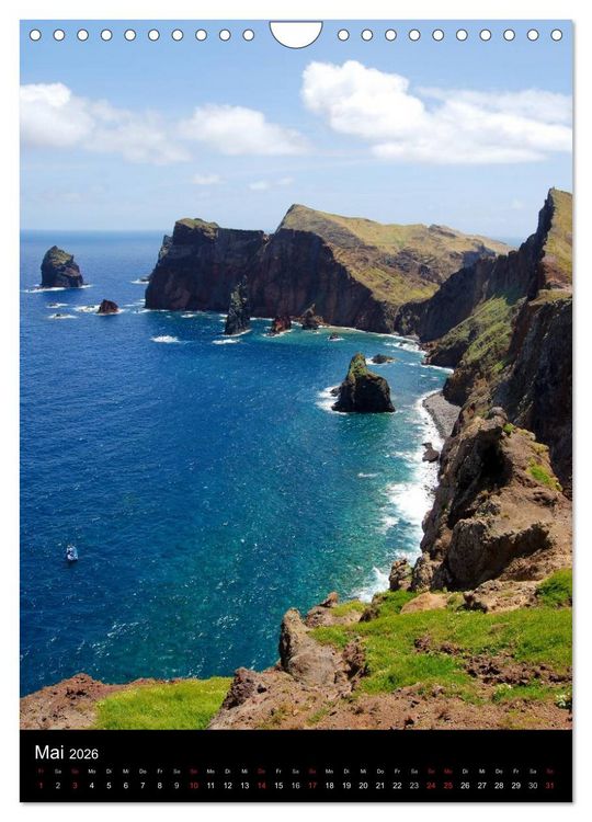 Produktbild: MADEIRA (Wandkalender 2026 DIN A4 hoch), CALVENDO Monatskalender