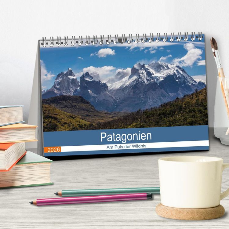 Produktbild: Patagonien - Am Puls der Wildnis (Tischkalender 2026 DIN A5 quer), CALVENDO Monatskalender