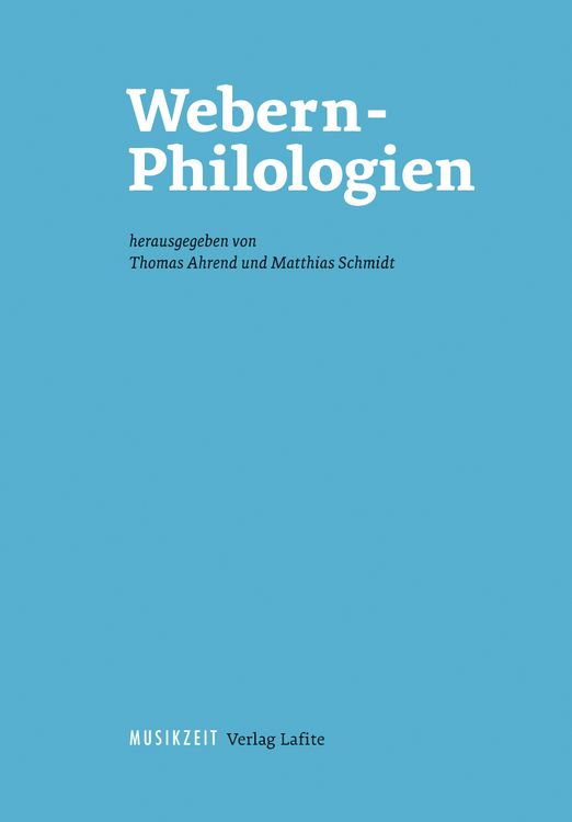 Produktbild: Webern-Philologien