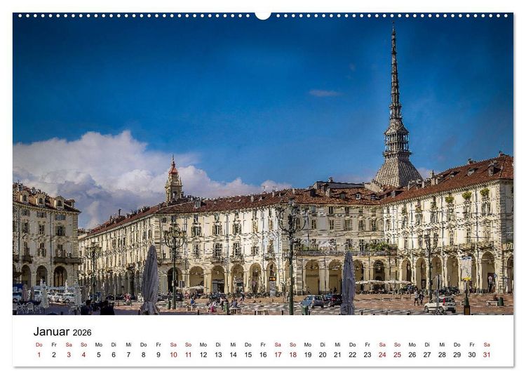 Produktbild: Piemont und Turin (Wandkalender 2026 DIN A2 quer), CALVENDO Monatskalender