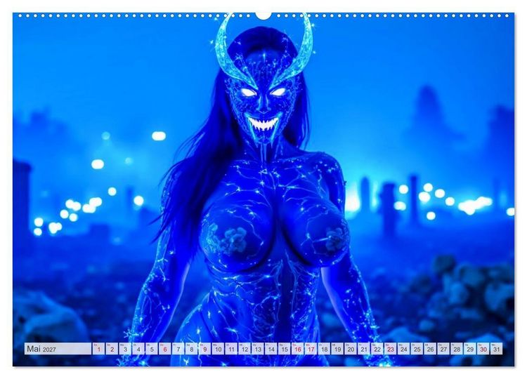 Produktbild: Verf&uuml;hrerische Superschurkinnen (hochwertiger Premium Wandkalender 2027 DIN A2 quer), Kunstdruck in Hochglanz