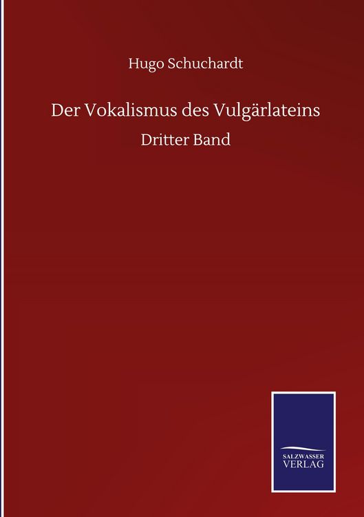 Produktbild: Der Vokalismus des Vulg&auml;rlateins