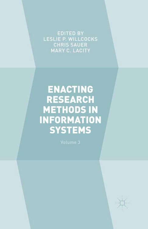 Produktbild: Enacting Research Methods in Information Systems: Volume 3