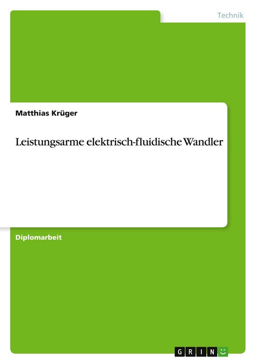 Produktbild: Leistungsarme elektrisch-fluidische Wandler