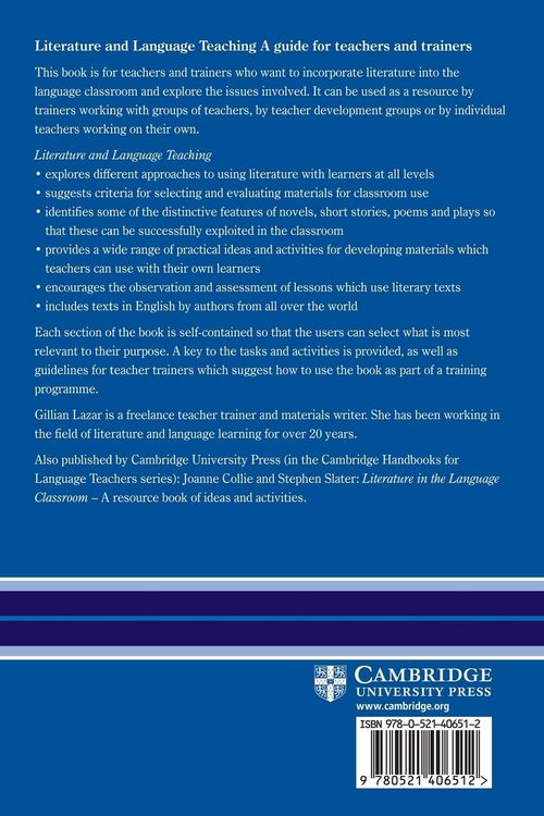 Produktbild: Literature and Language Teaching
