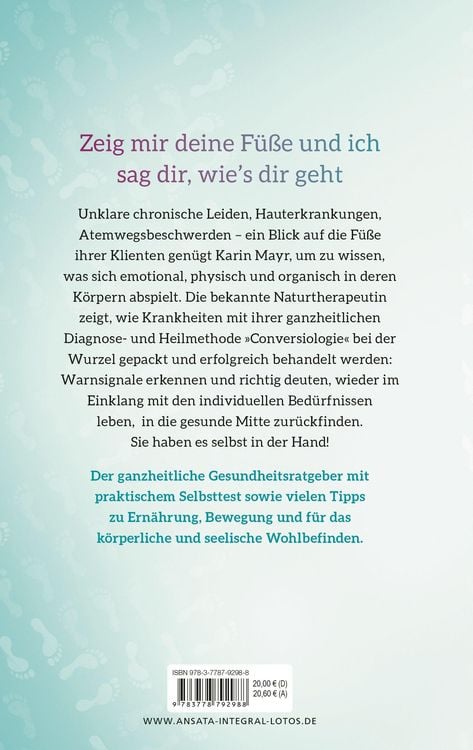Produktbild: Die F&uuml;&szlig;e als Spiegel der Gesundheit