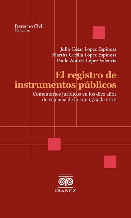 Produktbild: El registro de instrumentos p&uacute;blicos