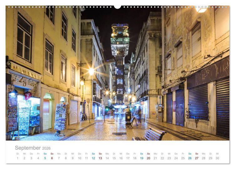 Produktbild: Lissabon - Stadt der K&ouml;nige (hochwertiger Premium Wandkalender 2026 DIN A2 quer), Kunstdruck in Hochglanz