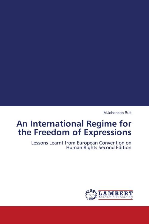 Produktbild: An International Regime for the Freedom of Expressions