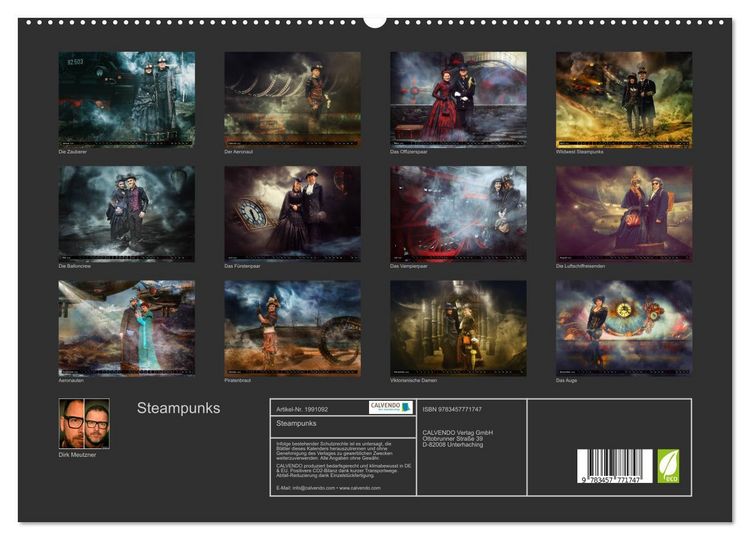 Produktbild: Steampunks (hochwertiger Premium Wandkalender 2026 DIN A2 quer), Kunstdruck in Hochglanz
