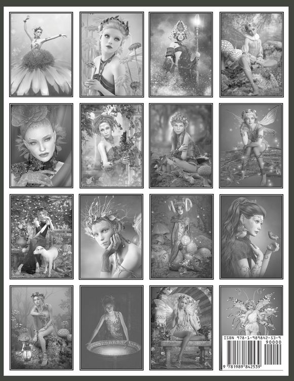 Produktbild: Fantasy Grayscale Coloring Book for Adults