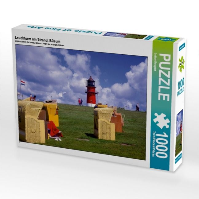 Produktbild: CALVENDO Puzzle Leuchturm am Strand, B&uuml;sum | 1000 Teile Lege-Gr&ouml;&szlig;e 64x48cm Foto-Puzzle f&uuml;r gl&uuml;ckliche Stunden