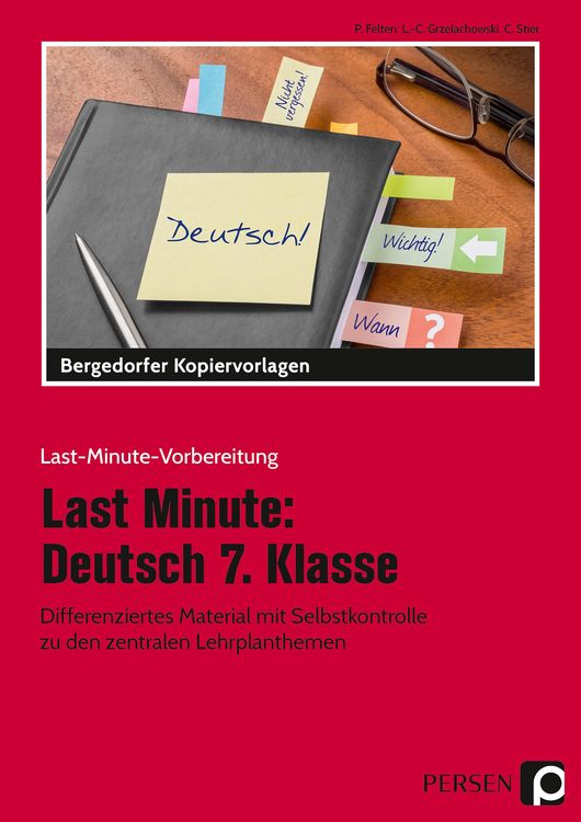 Bild vom Artikel Last Minute: Deutsch 7. Klasse vom Autor P. Felten