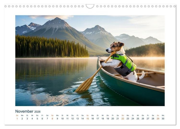 Produktbild: Jack Russel Active (Wandkalender 2026 DIN A3 quer), CALVENDO Monatskalender